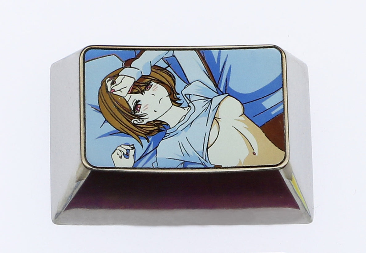 Noctchill, 1.5U (tab) titanium alloy personalized keycaps, anime character decorative keycaps, metal art keycaps