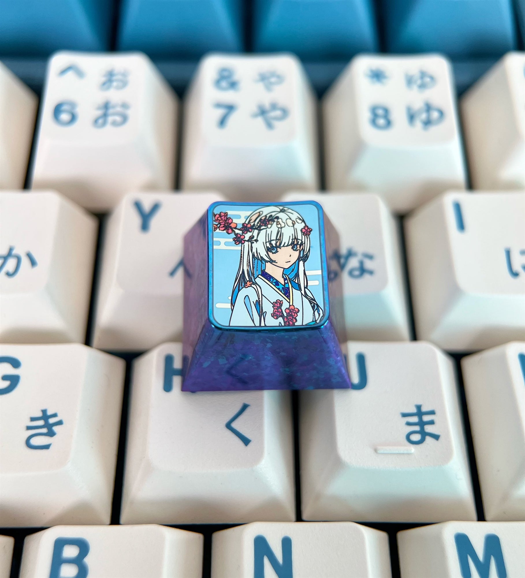 Honkai: Star Rail, Titanium alloy personalized keycaps, decorative keycaps, game character metal creative keycaps