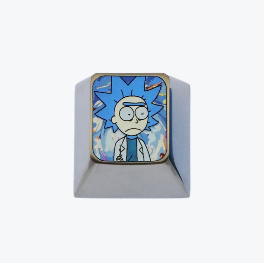 Rick and Morty titanium alloy, colored titanium alloy artissankeycaps.