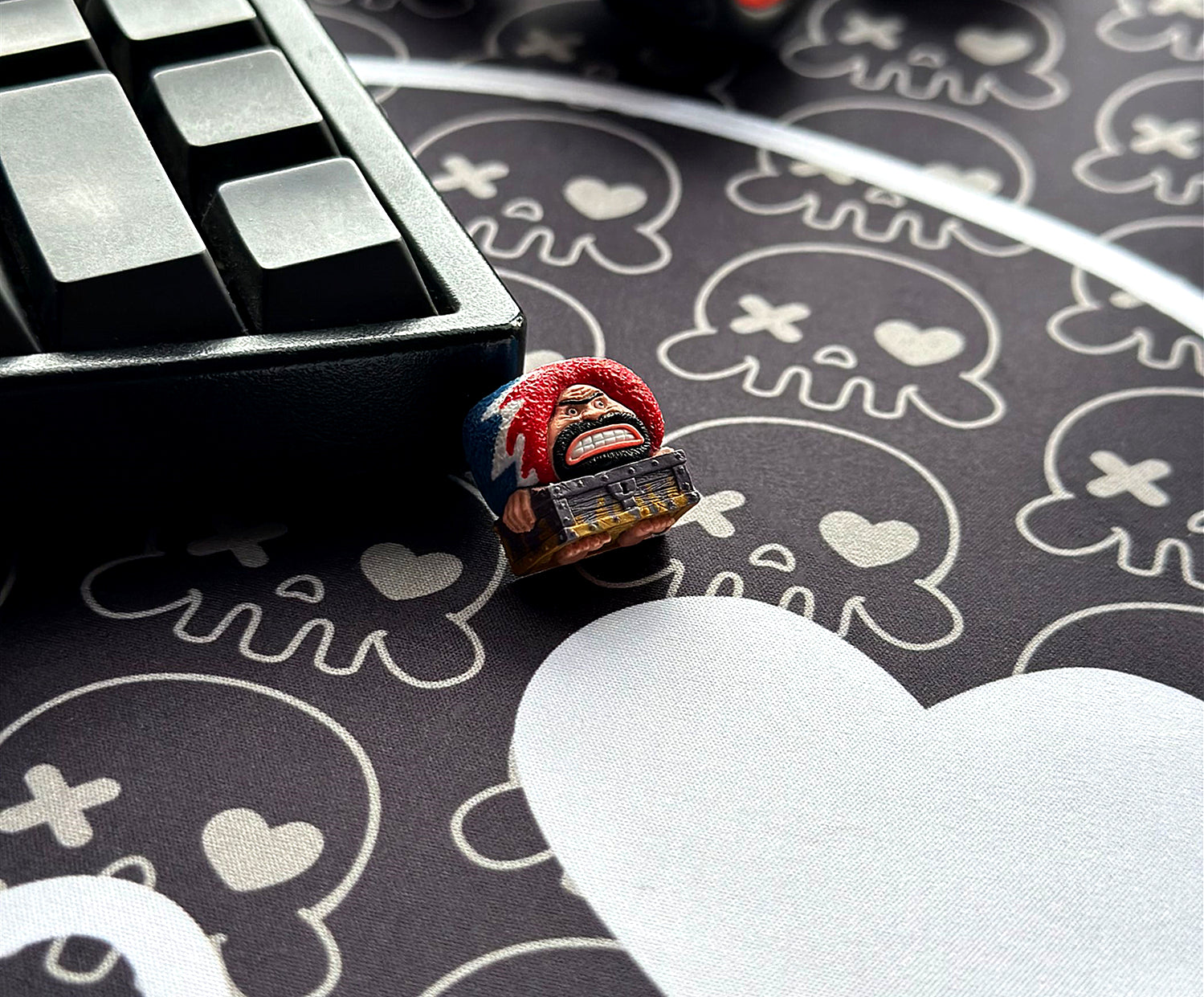 Box man, One Piece keycap, resin personalized keycap, decorative keycap