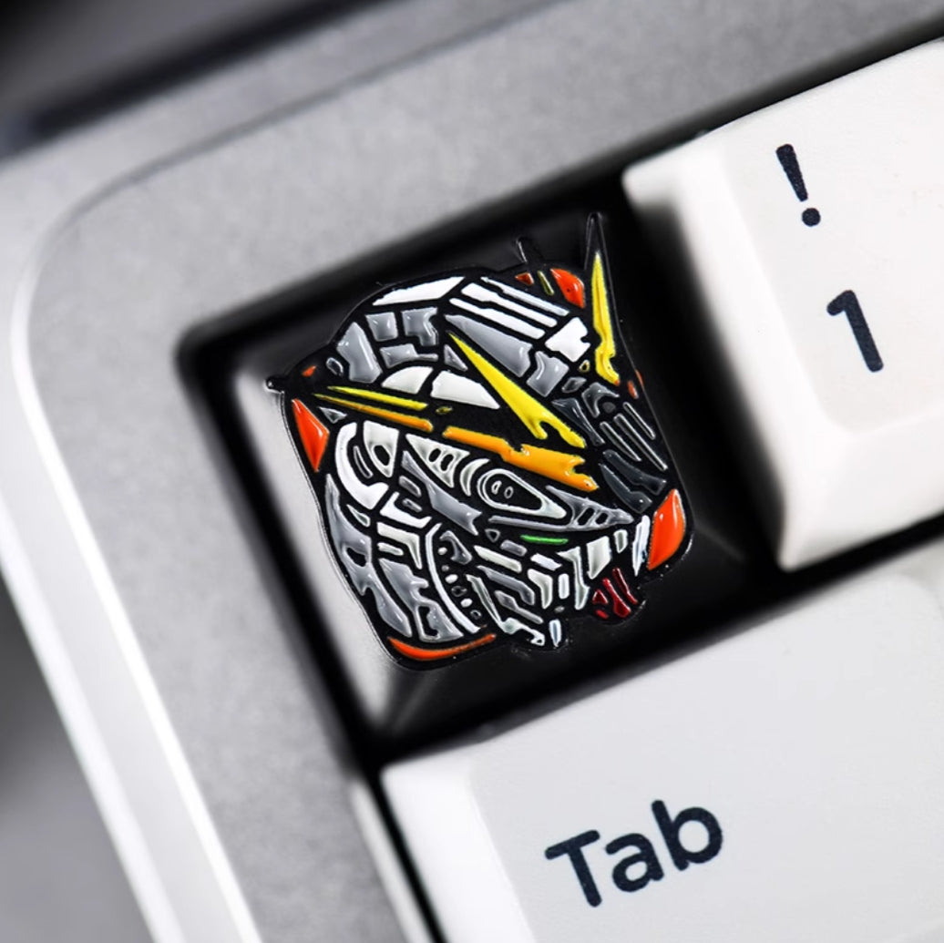GUNDAM Personalized Keycap Mechanical Keyboard Cap Zinc Alloy Personalized Decorative Keycap