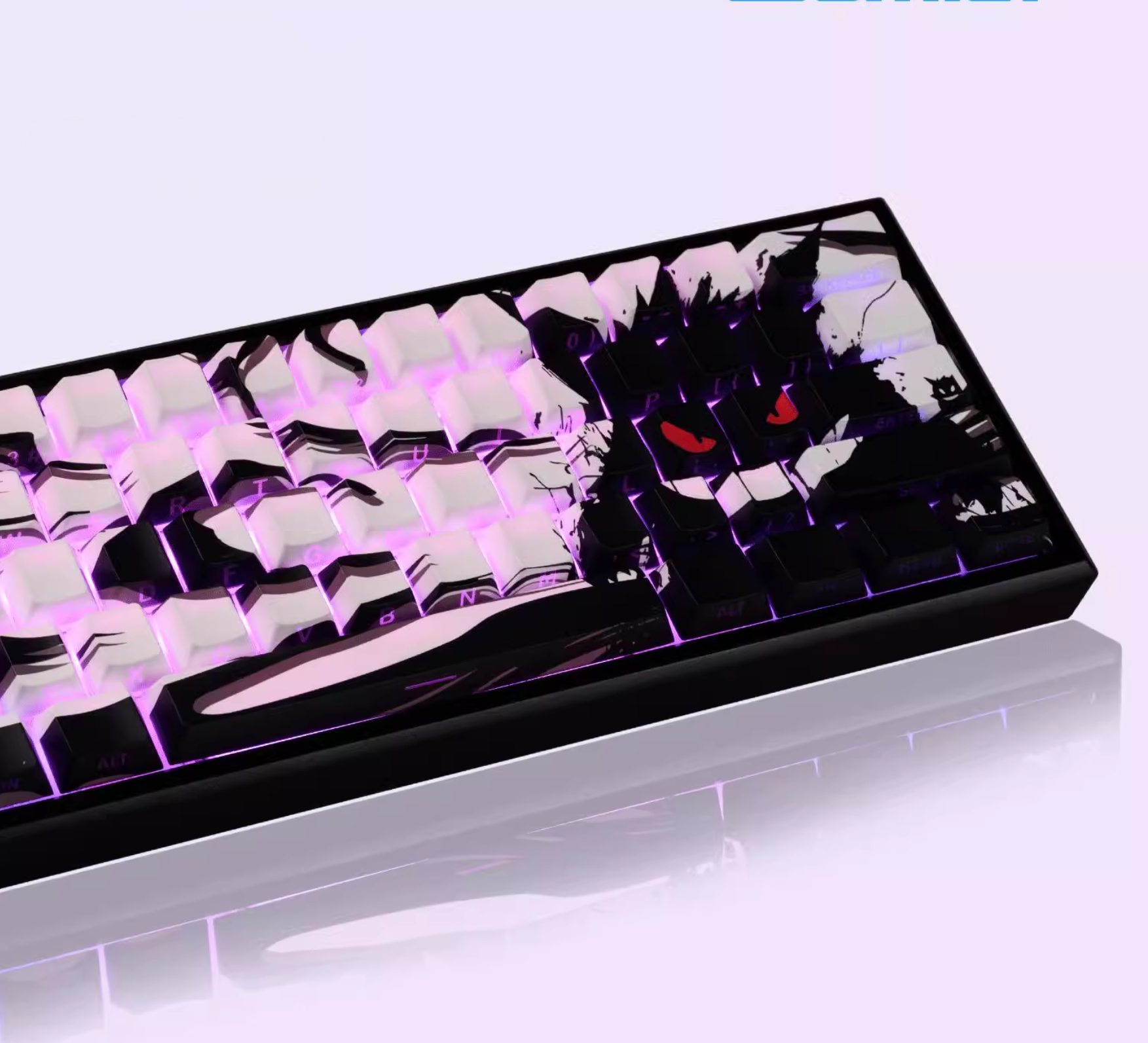Shadow Ghost Shadow, Black and White PBT Material Set Personalized Keycaps, Mechanical Keyboard Decorative Keycaps.