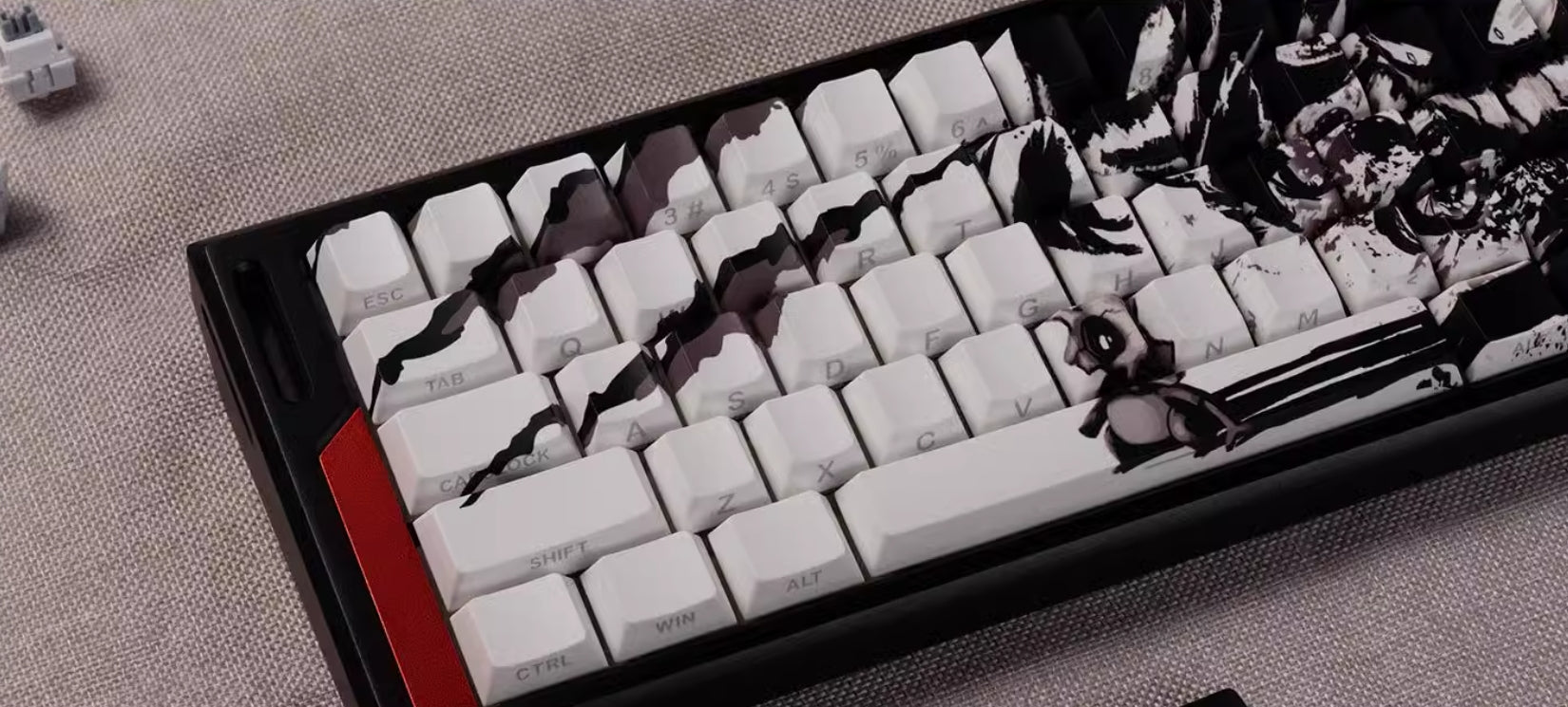 Ghost Shadow Gengar, PBT Material Set Personalized Keycaps, Mechanical Keyboard Decorative Keycaps.