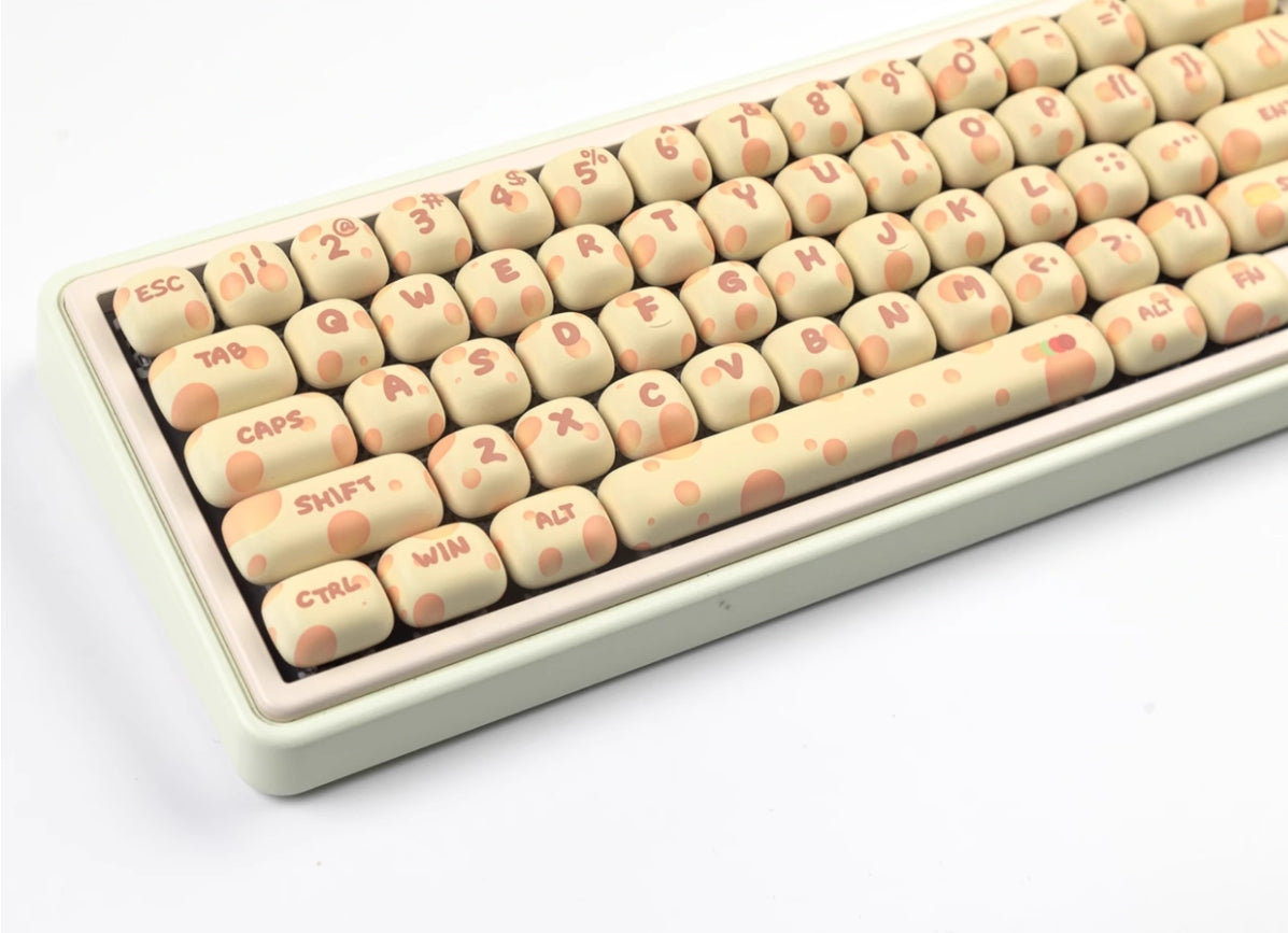 Cheese keycaps MOG round heat sublimation personalized set keycaps