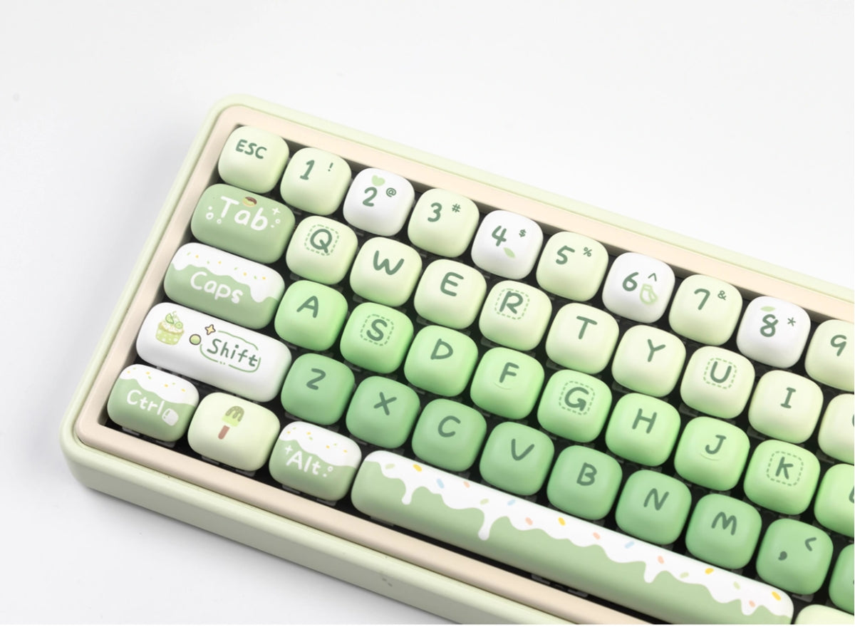Summer Dessert House MOG Round Heat Sublimation Personalized Set Keycaps