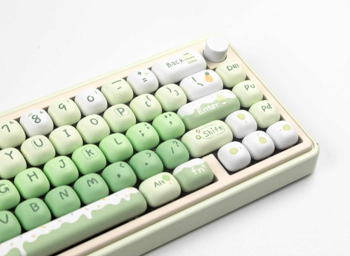 Summer Dessert House MOG Round Heat Sublimation Personalized Set Keycaps