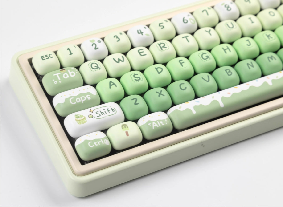 Summer Dessert House MOG Round Heat Sublimation Personalized Set Keycaps