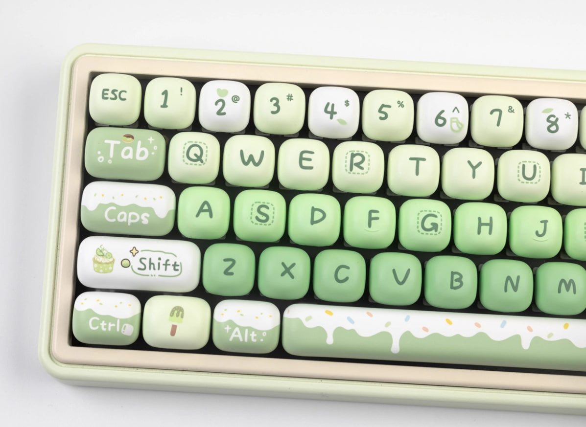 Summer Dessert House MOG Round Heat Sublimation Personalized Set Keycaps