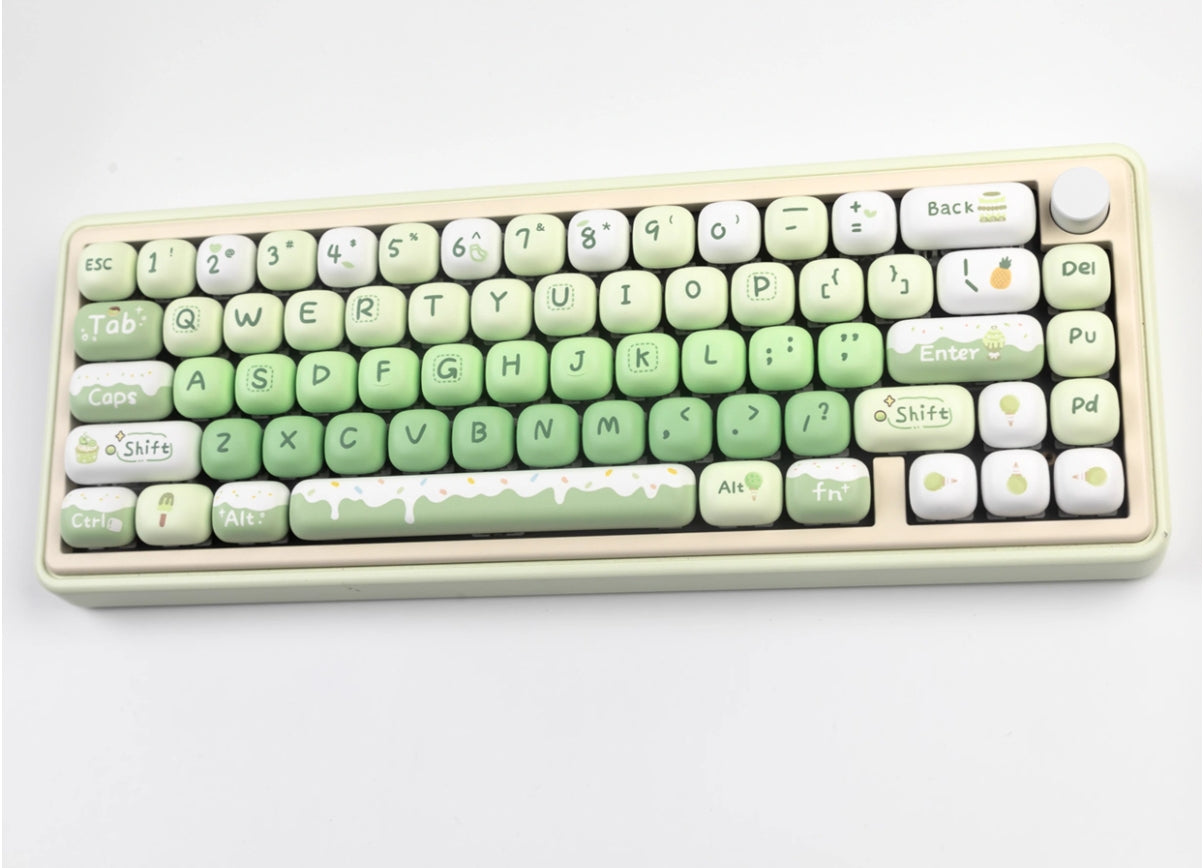 Summer Dessert House MOG Round Heat Sublimation Personalized Set Keycaps