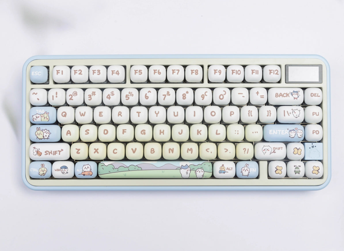 Chiikawa Theme MOG Round Heat Sublimation Personalized Set Keycaps