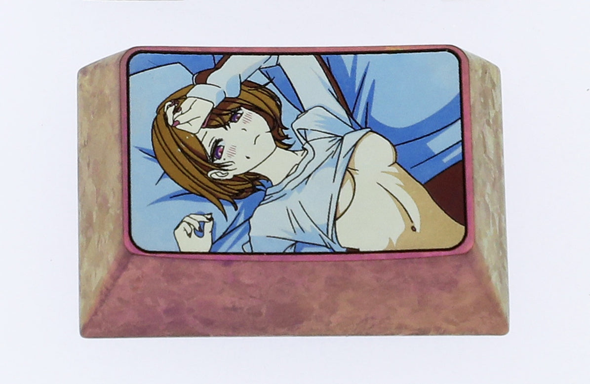 Noctchill, 1.5U (tab) titanium alloy personalized keycaps, anime character decorative keycaps, metal art keycaps