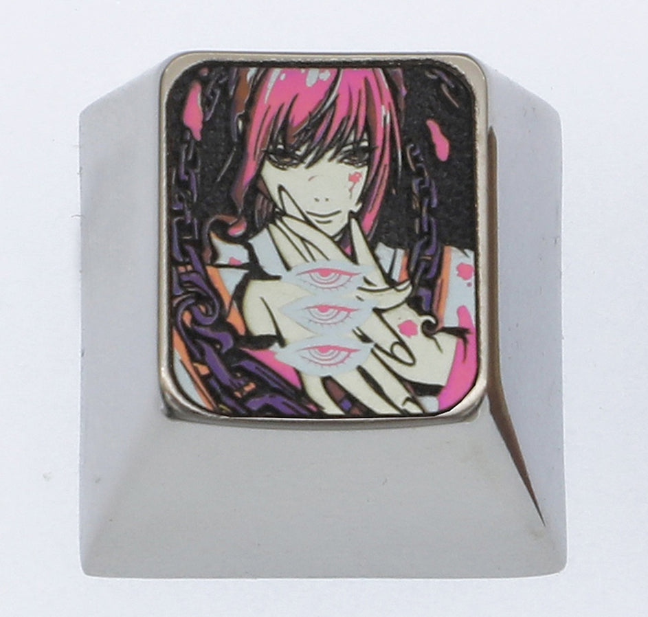Chainsaw Man, Makima, 1U titanium alloy personalized keycaps, decorative keycaps, keyboard metal keycaps
