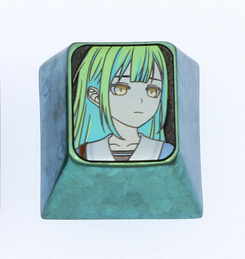 BanG Dream!, 1U titanium alloy personalized keycaps, metal decorative keycaps, keyboard art keycaps