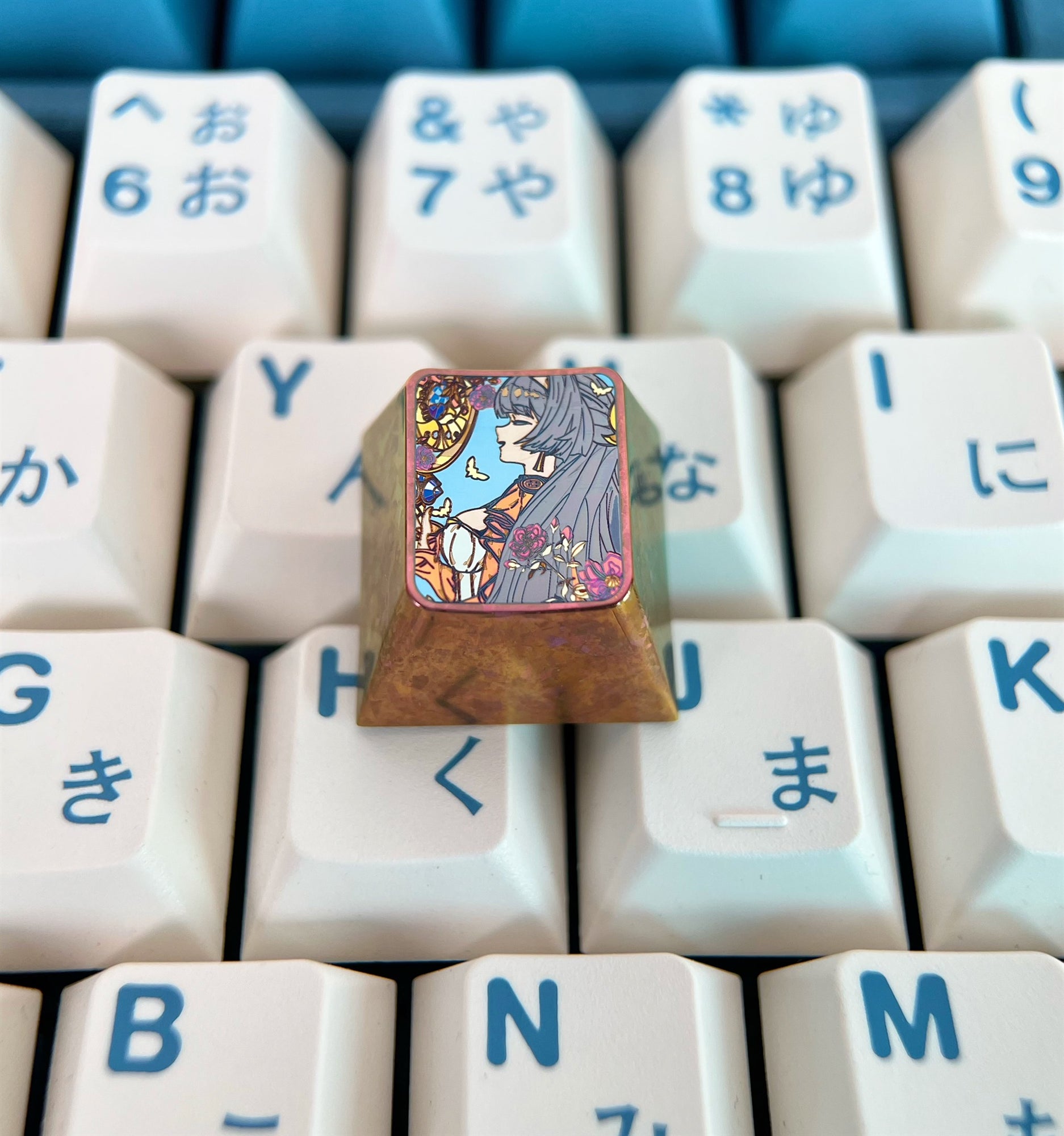 Honkai: Star Rail, Titanium alloy personalized keycaps, decorative keycaps, game character metal creative keycaps
