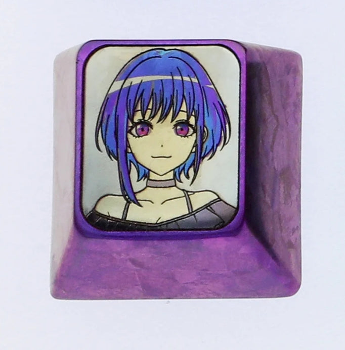 Ave Mujica 5 people, 1U titanium alloy carved keycaps, metal personalized keycaps, keyboard decorative art keycaps