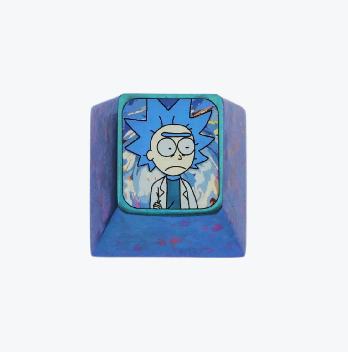 Rick and Morty titanium alloy, colored titanium alloy artissankeycaps.