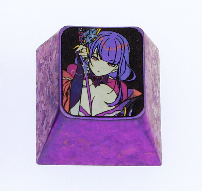 Beelzebul, Titanium alloy 1U metal personalized keycap, keyboard decorative keycap
