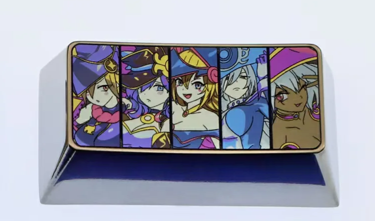 Yu-Gi-Oh! 2.25U+2U titanium alloy personalized keycaps, metal decorative keycaps, customized keycaps for mechanical keyboards