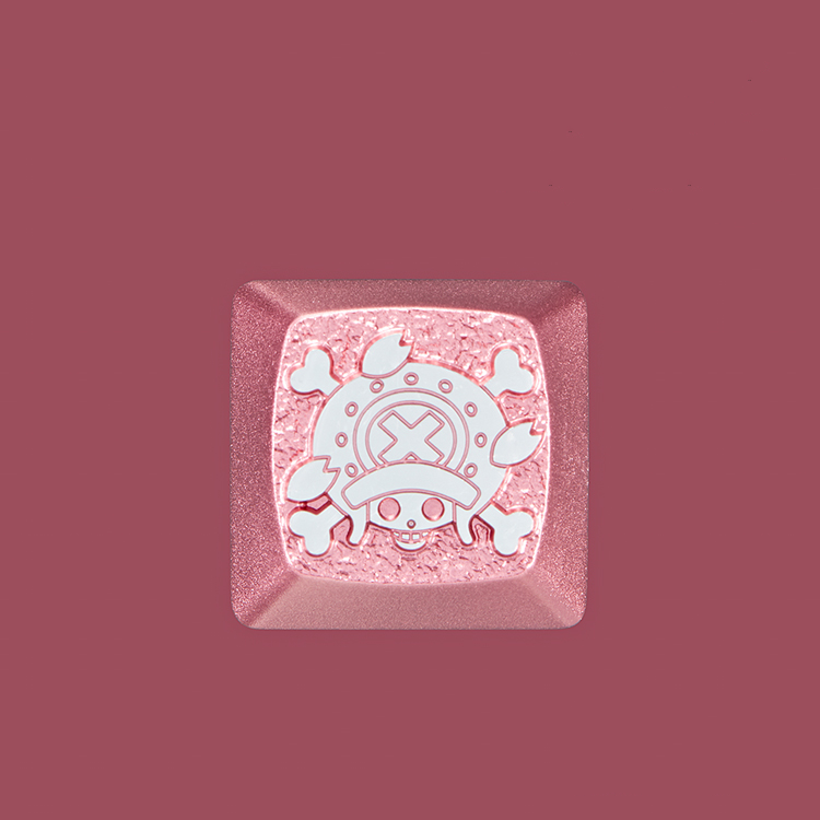 One Piece series keycaps, 1U aluminum alloy metal anode personalized keycaps, mechanical keyboard metal decorative keycaps