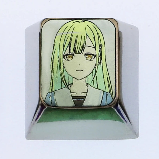 Ave Mujica 5 people, 1U titanium alloy carved keycaps, metal personalized keycaps, keyboard decorative art keycaps