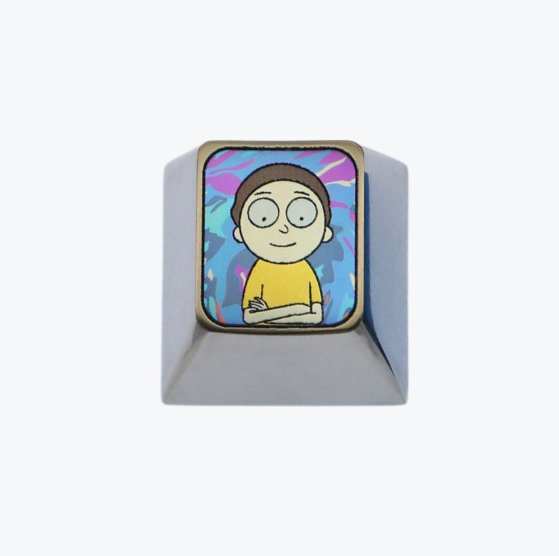 Rick and Morty titanium alloy, colored titanium alloy artissankeycaps.