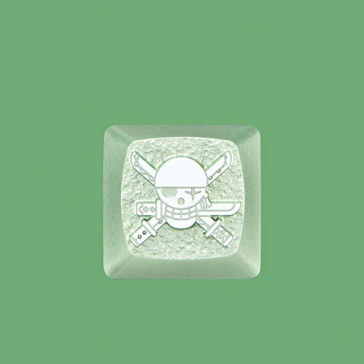One Piece series keycaps, 1U aluminum alloy metal anode personalized keycaps, mechanical keyboard metal decorative keycaps