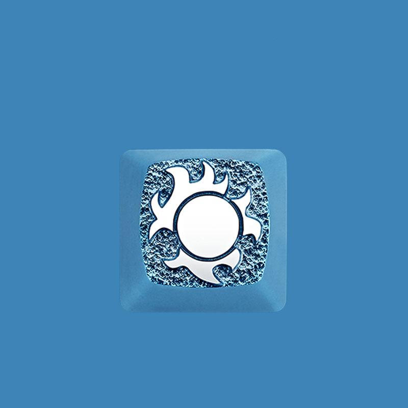 One Piece series keycaps, 1U aluminum alloy metal anode personalized keycaps, mechanical keyboard metal decorative keycaps