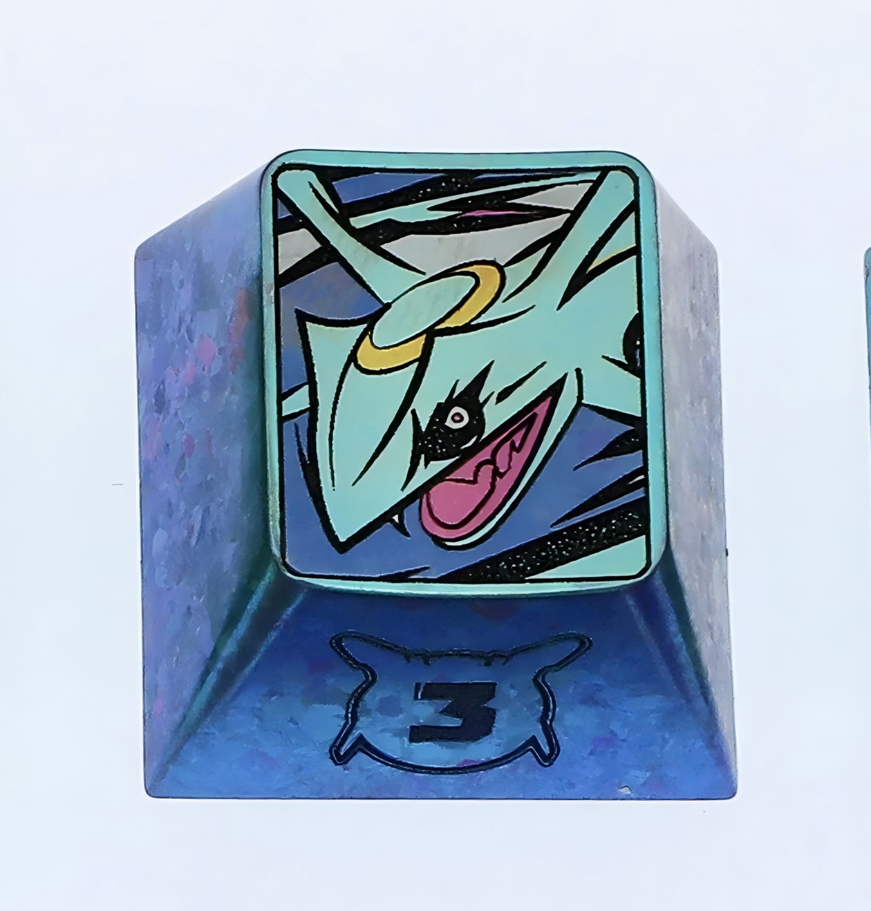 Pok é mon Titanium Alloy Carving Keycaps 1U Personalized Keycaps, Metal Decorative Keycaps, Anime Metal Art Keycaps