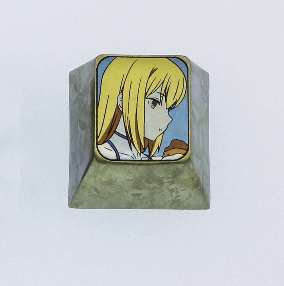 Aiz Wallenstein, titanium alloy color carved keycaps, personalized keycaps, decorative keycaps