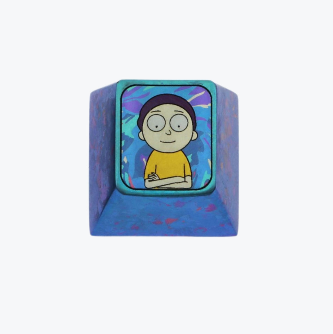 Rick and Morty titanium alloy, colored titanium alloy artissankeycaps.