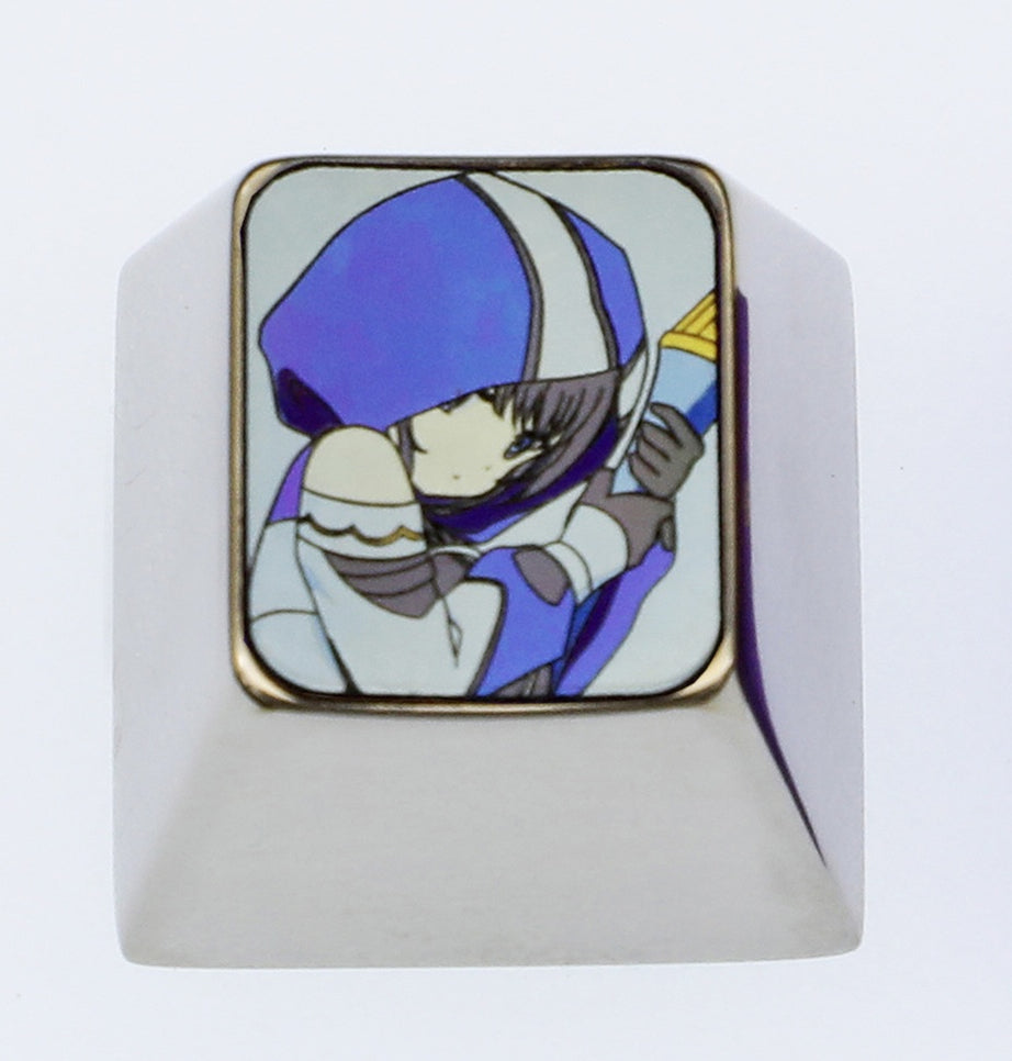 Alina executioner, 1U titanium alloy personalized keycap, metal art decorative keycap for anime, game, novel characters