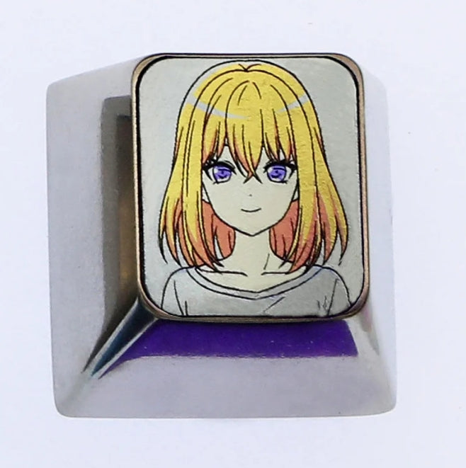 Ave Mujica 5 people, 1U titanium alloy carved keycaps, metal personalized keycaps, keyboard decorative art keycaps