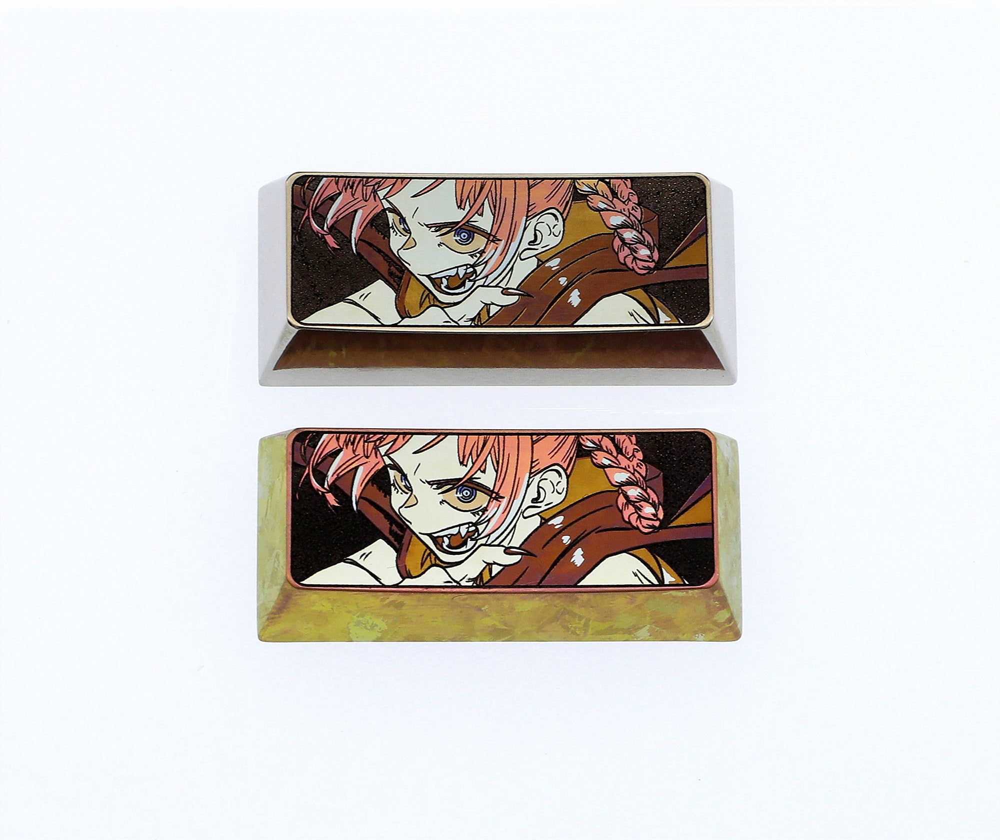 Nanakusa, 2.25U titanium alloy metal personalized keycap, mechanical keyboard decorative keycap.
