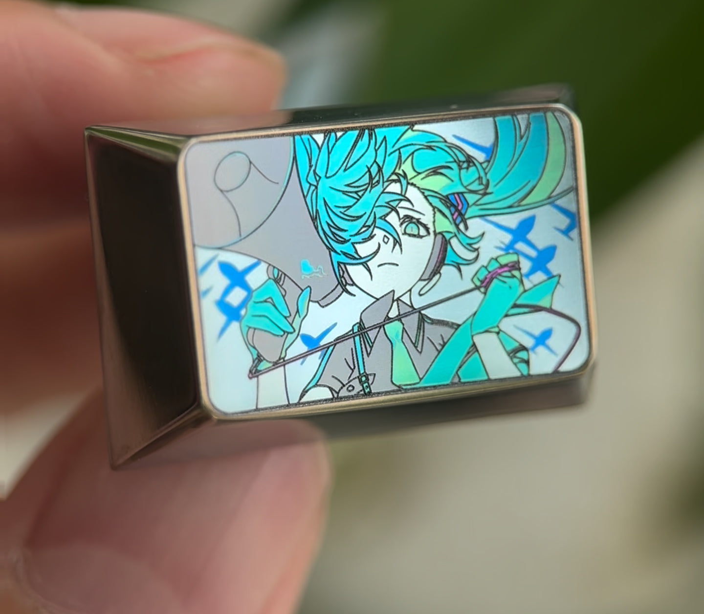 Love War Hatsune Miku 1.5U Color Titanium Alloy Personalized Keycap