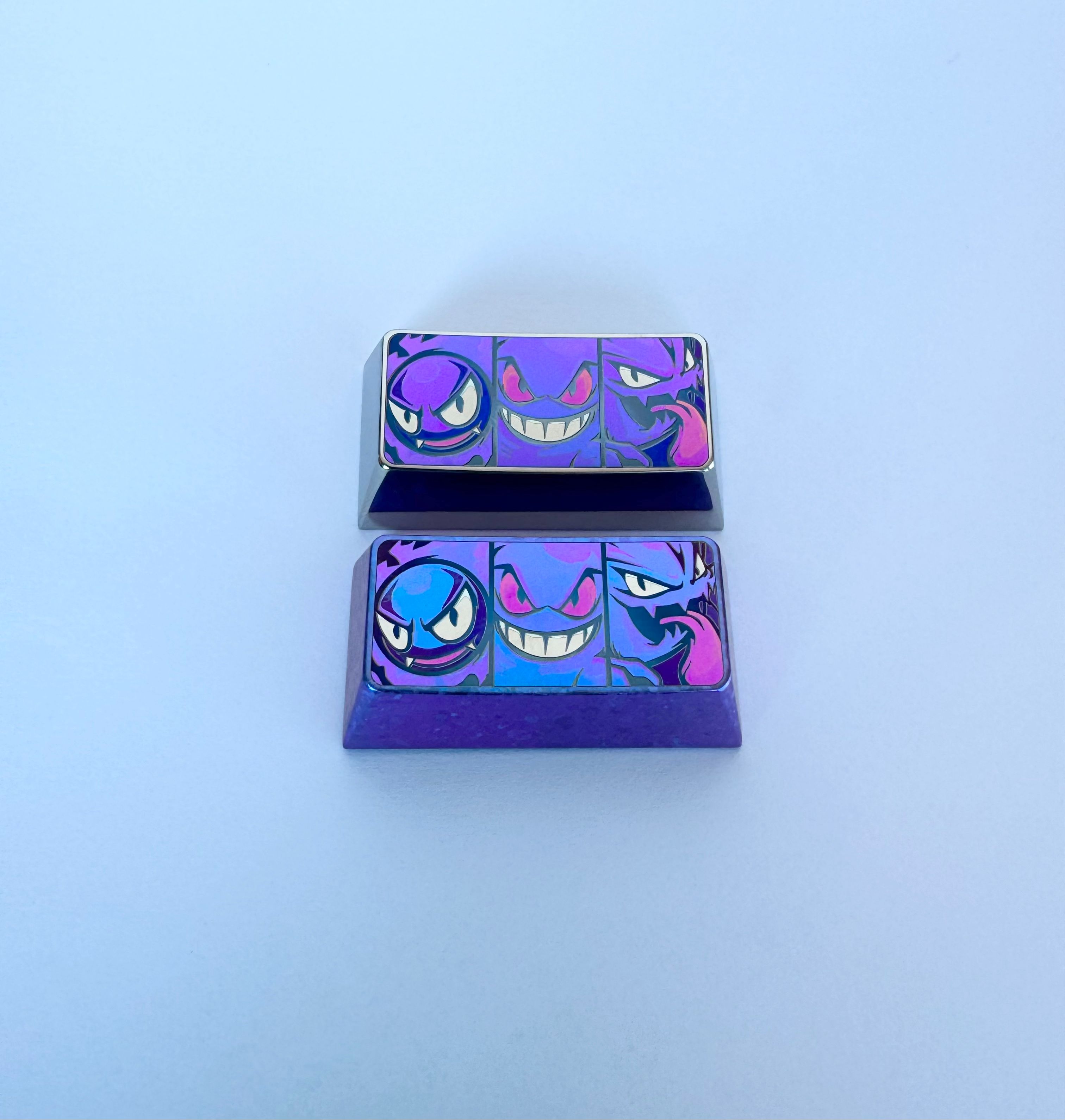 Gengar 2U, titanium alloy carved keycaps, mechanical keyboard decorative keycaps, personalized keycaps
