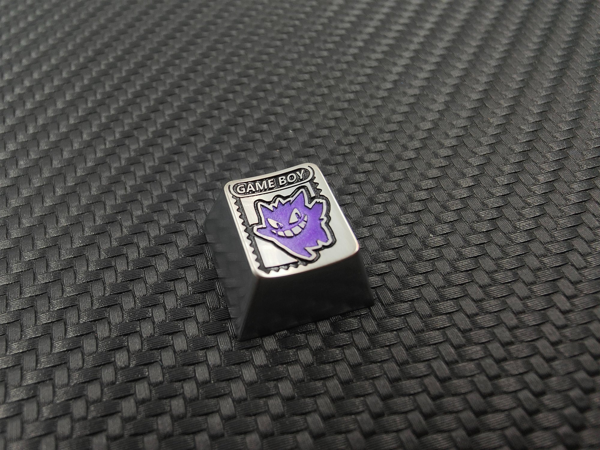 Pok é mon, Pikachu, Gengar, zinc alloy carved keycaps, mechanical keyboard metal decorative keycaps.
