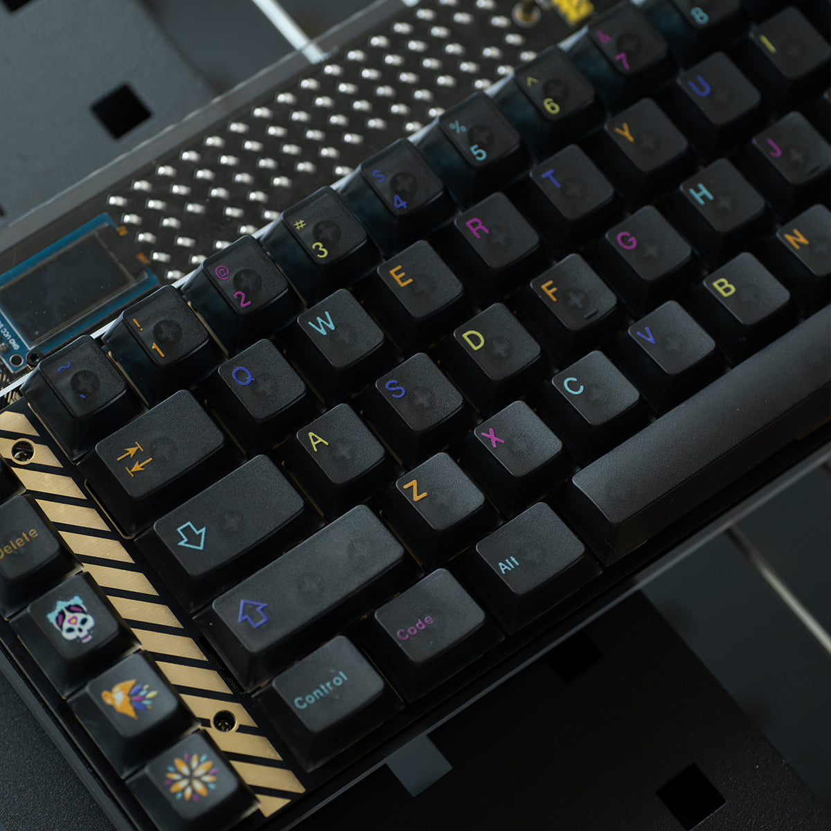 Underground World Fog Transparent Mechanical Keyboard Keycaps PC Material UV Printing Original Factory Height Keycaps