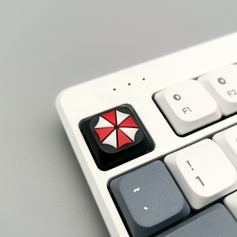 Resident Evil Umbrella Company, adapting to the highly personalized keycaps of NuPhy Air switches. Decorative keycaps