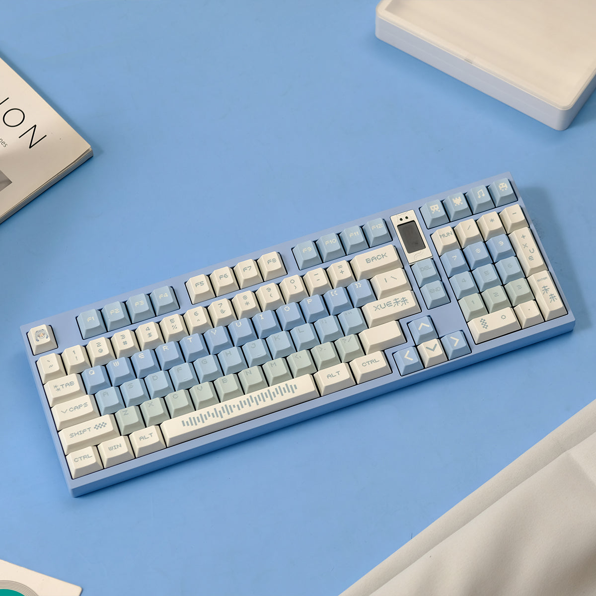 Snow Future Theme Mechanical Keyboard Keycaps PBT Thermal Sublimation Customized Original Factory Set Keycaps