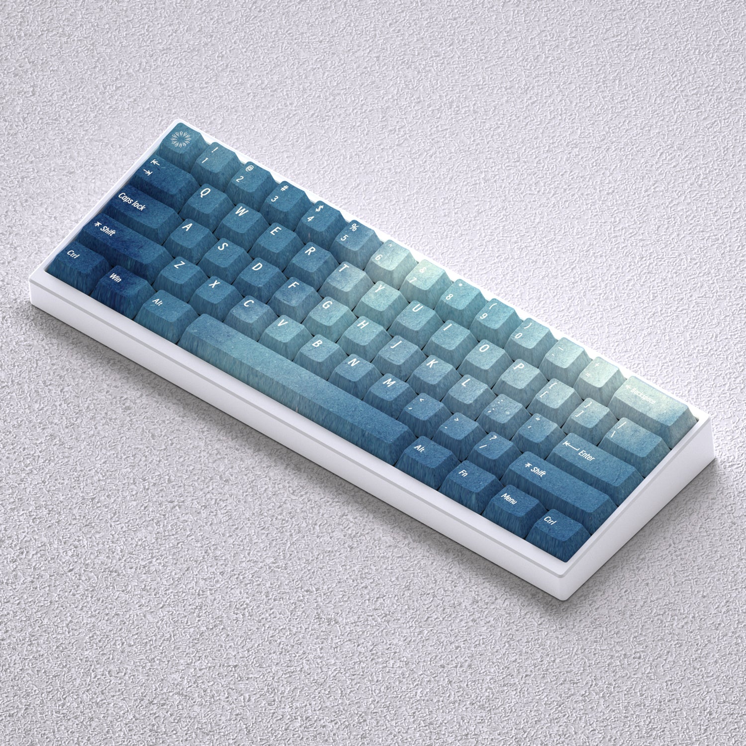 Original height PBT material for Norway Aurora themed keycaps, compatible with 60 65 68 keyboards