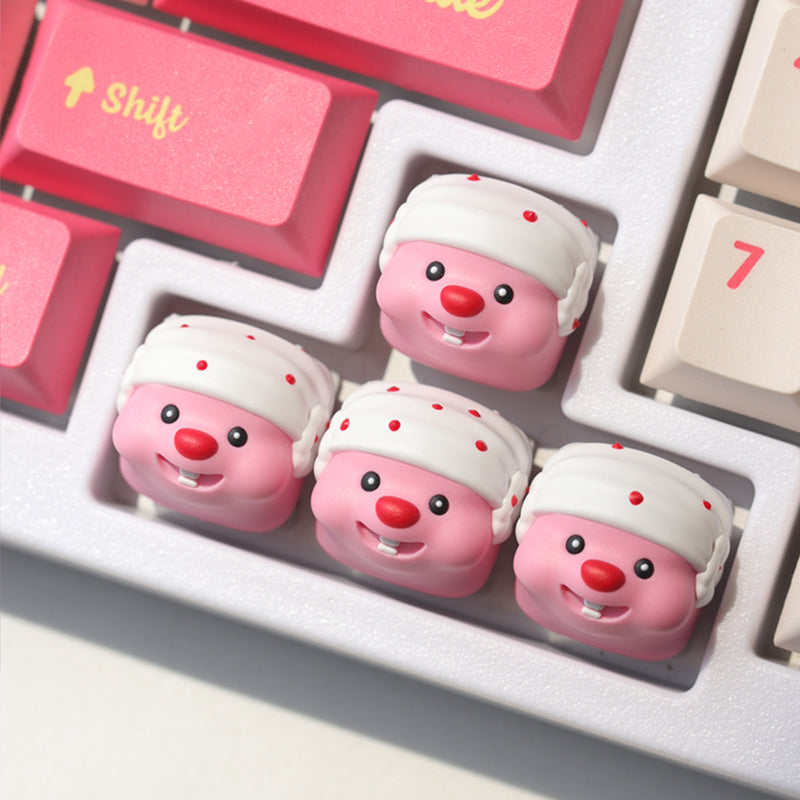 Beaver Loopy Personalized Keycap New Creative Cartoon Customized Mechanical Keyboard Loopy Personalized Keycap