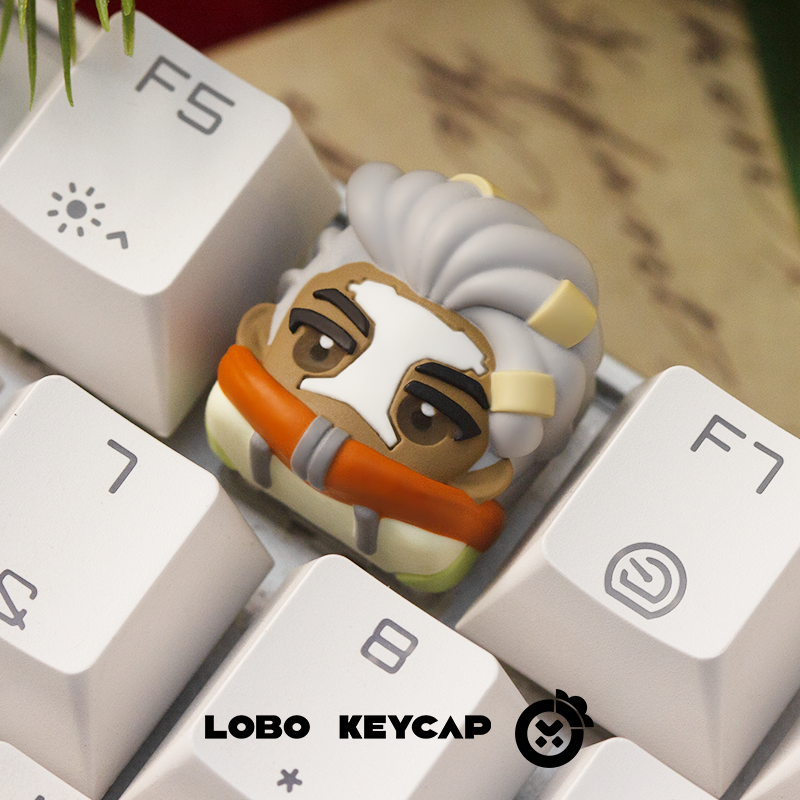 Arcane:League of Legends, Multi colored resin molded character keycaps, personalized keycaps, mechanical keyboard decorative keycaps