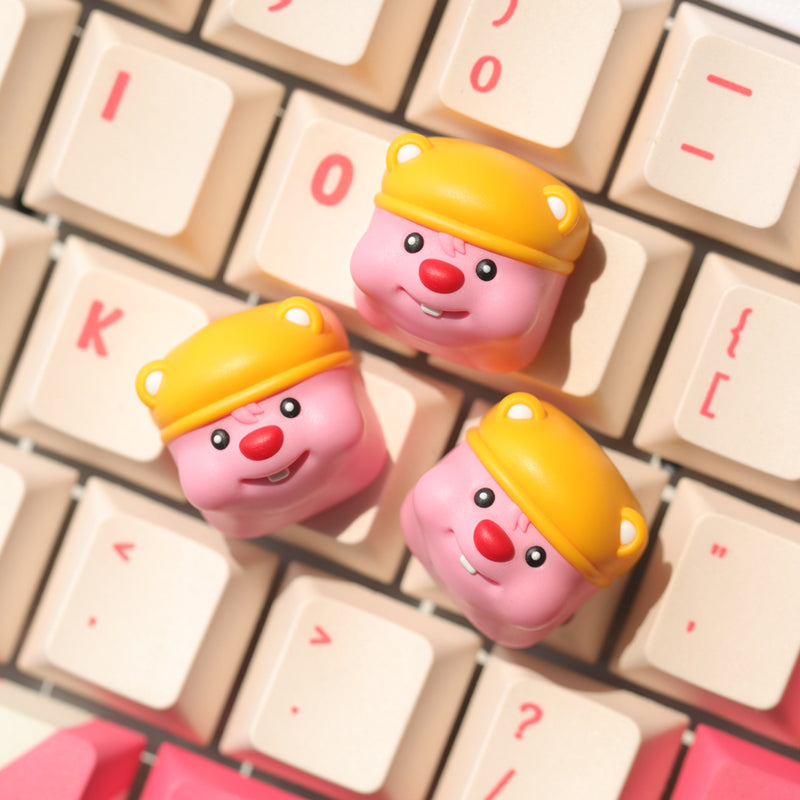 Beaver Loopy Personalized Keycap New Creative Cartoon Customized Mechanical Keyboard Loopy Personalized Keycap