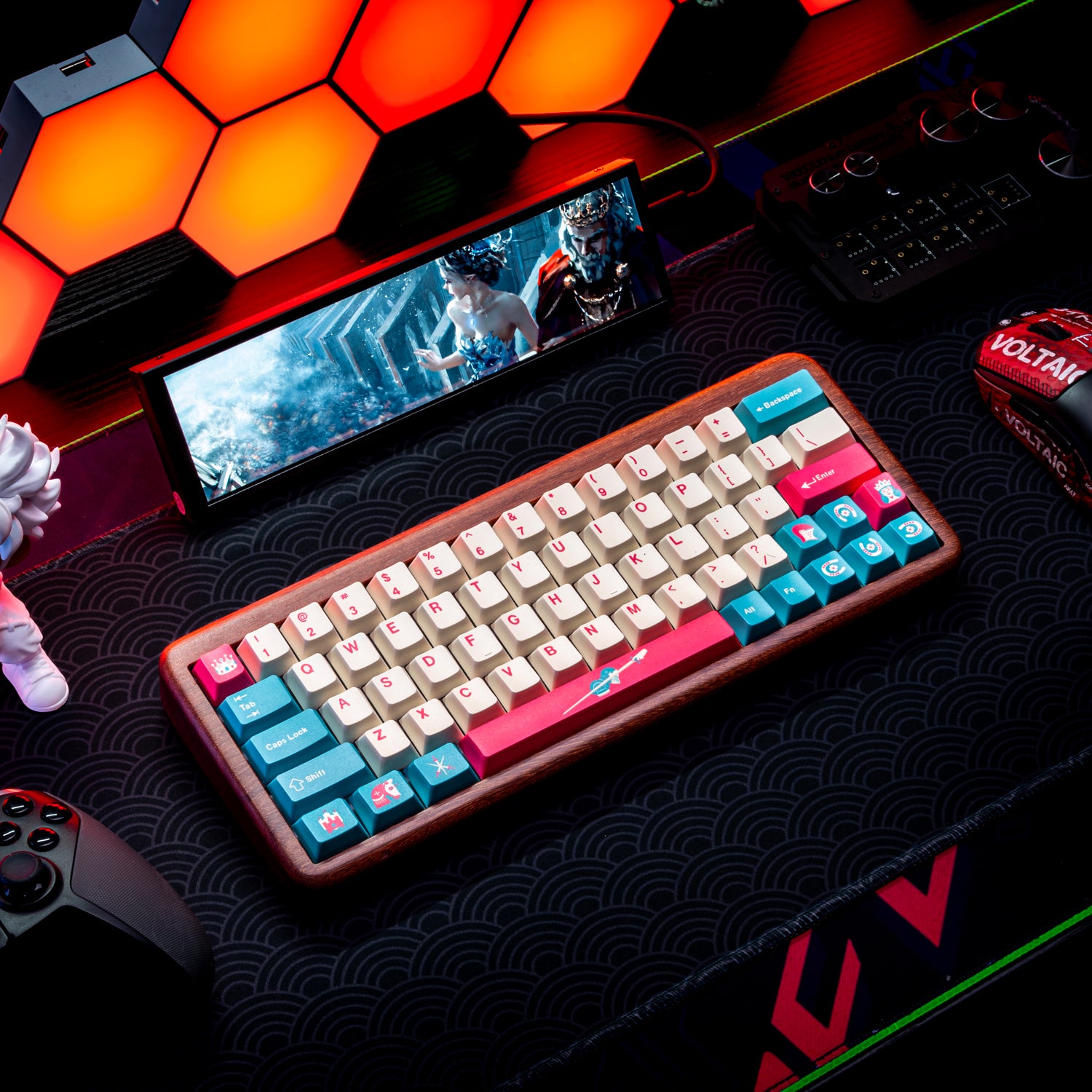Princess and Knight themed keycaps for girls, cute original factory high pbt material, five sided heat sublimation compatible mechanical keyboard