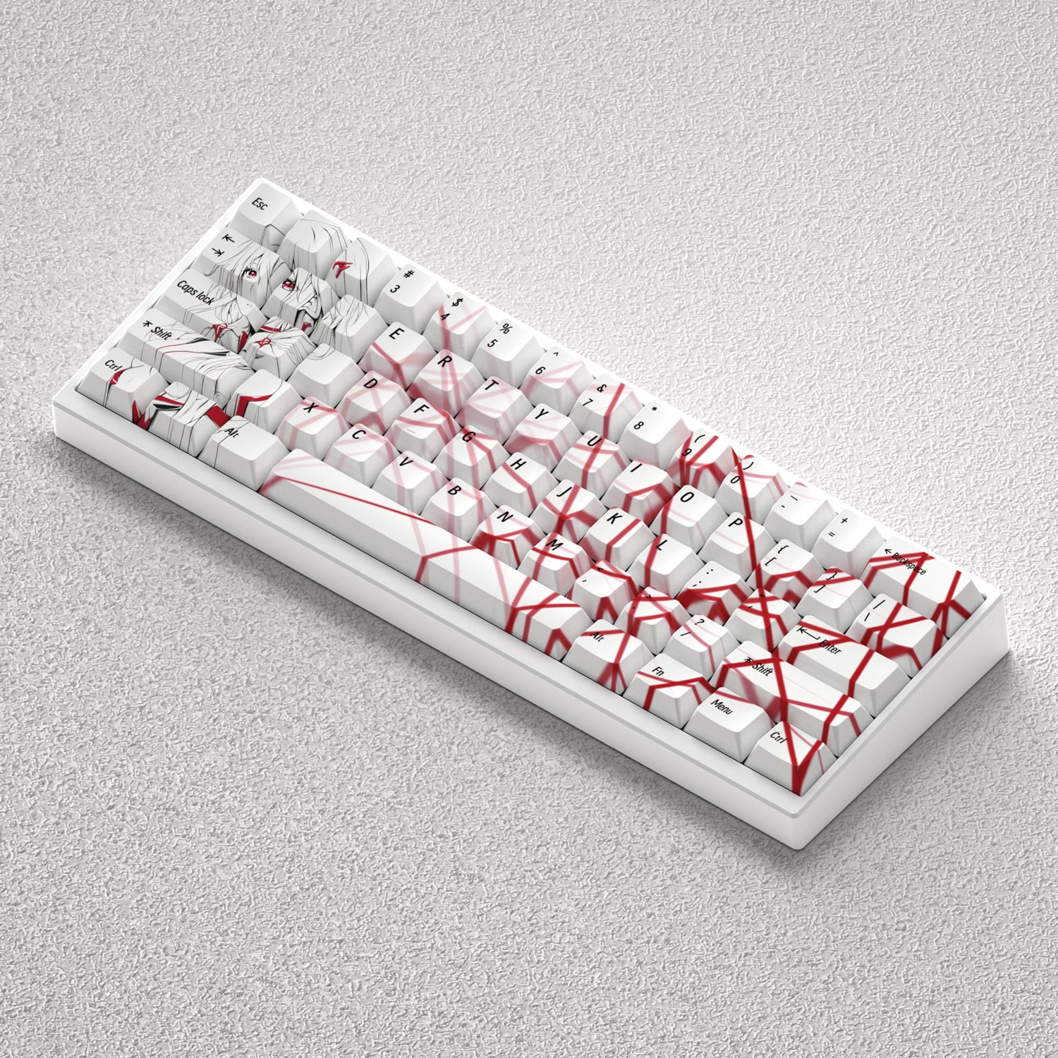 Yuzuriha Inori keycap anime theme factory height PBT positive fitting 60 65 68