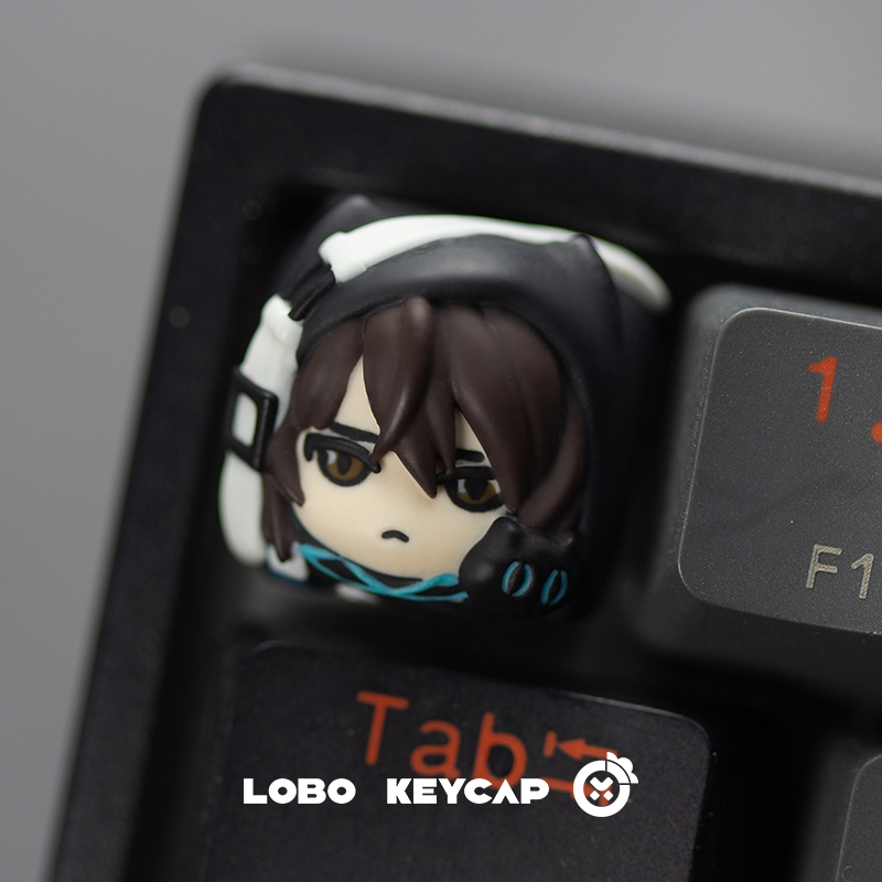 Arknights、 Multi colored resin molded personalized keycaps, artisankeycaps