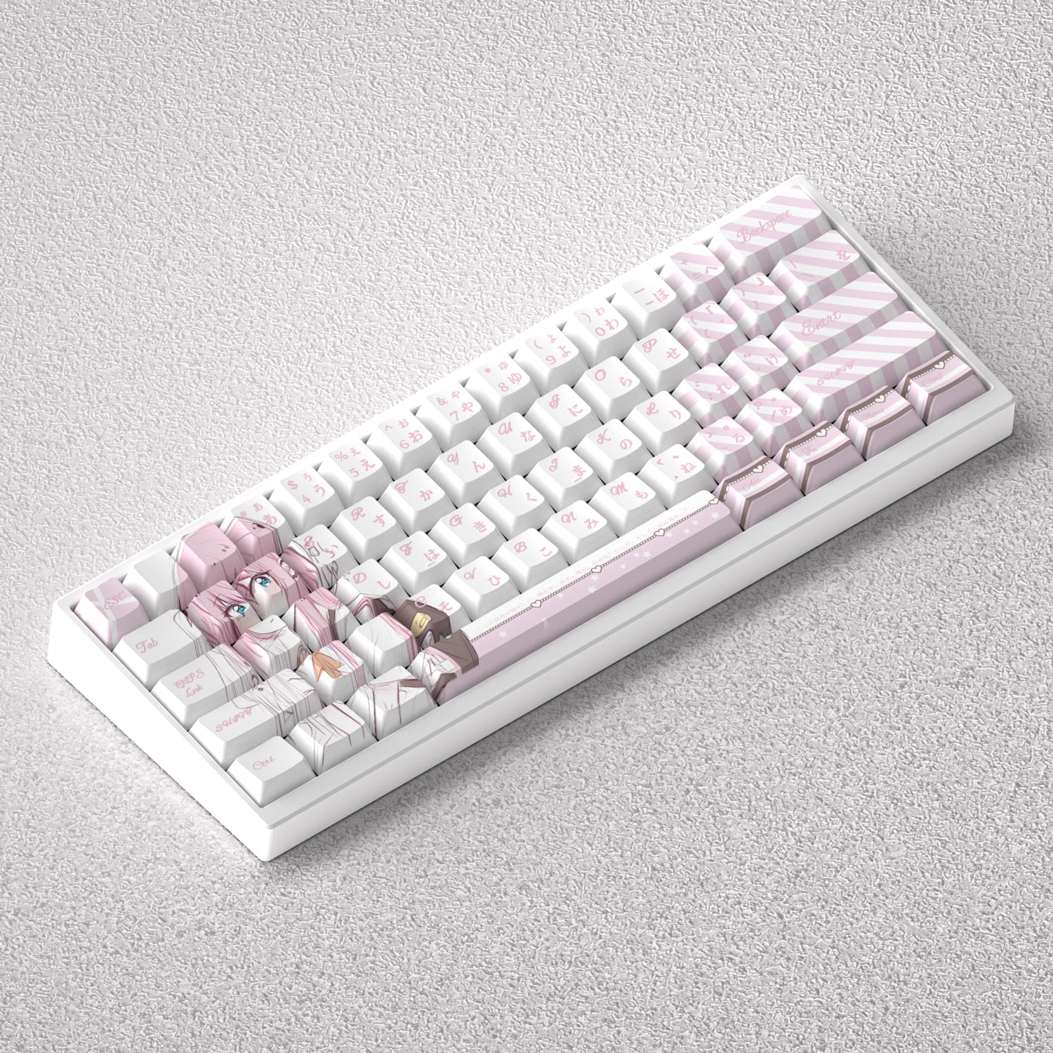 Gotoh Hitori keycap, original height, anime engraving, opaque PBT, 60 65 68 keyboard