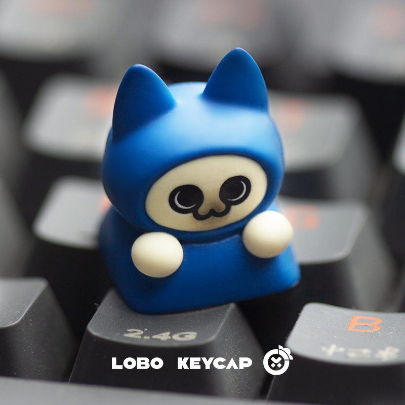Monster Hunter~Dumb Cat Dumb Dog Theme Personalized Design Resin Art Keycaps