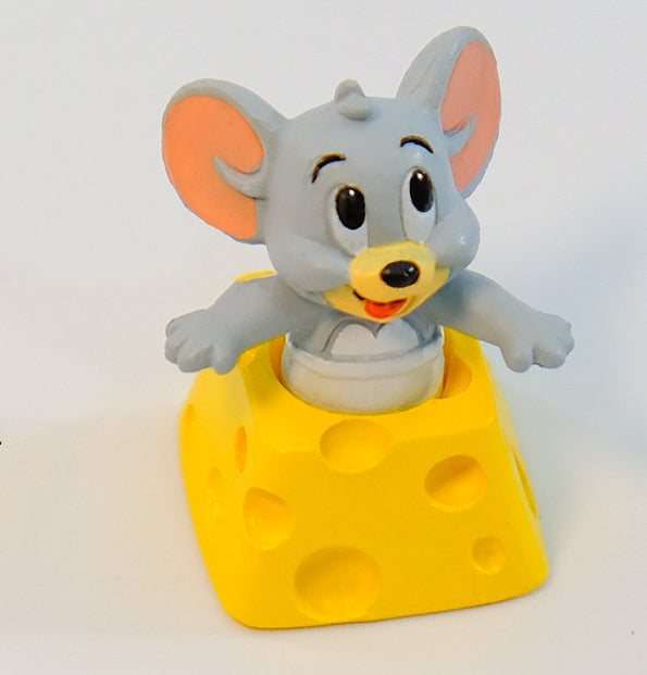Cheese Jerry, resin coated personalized keycaps, mechanical keyboard decorative keycaps