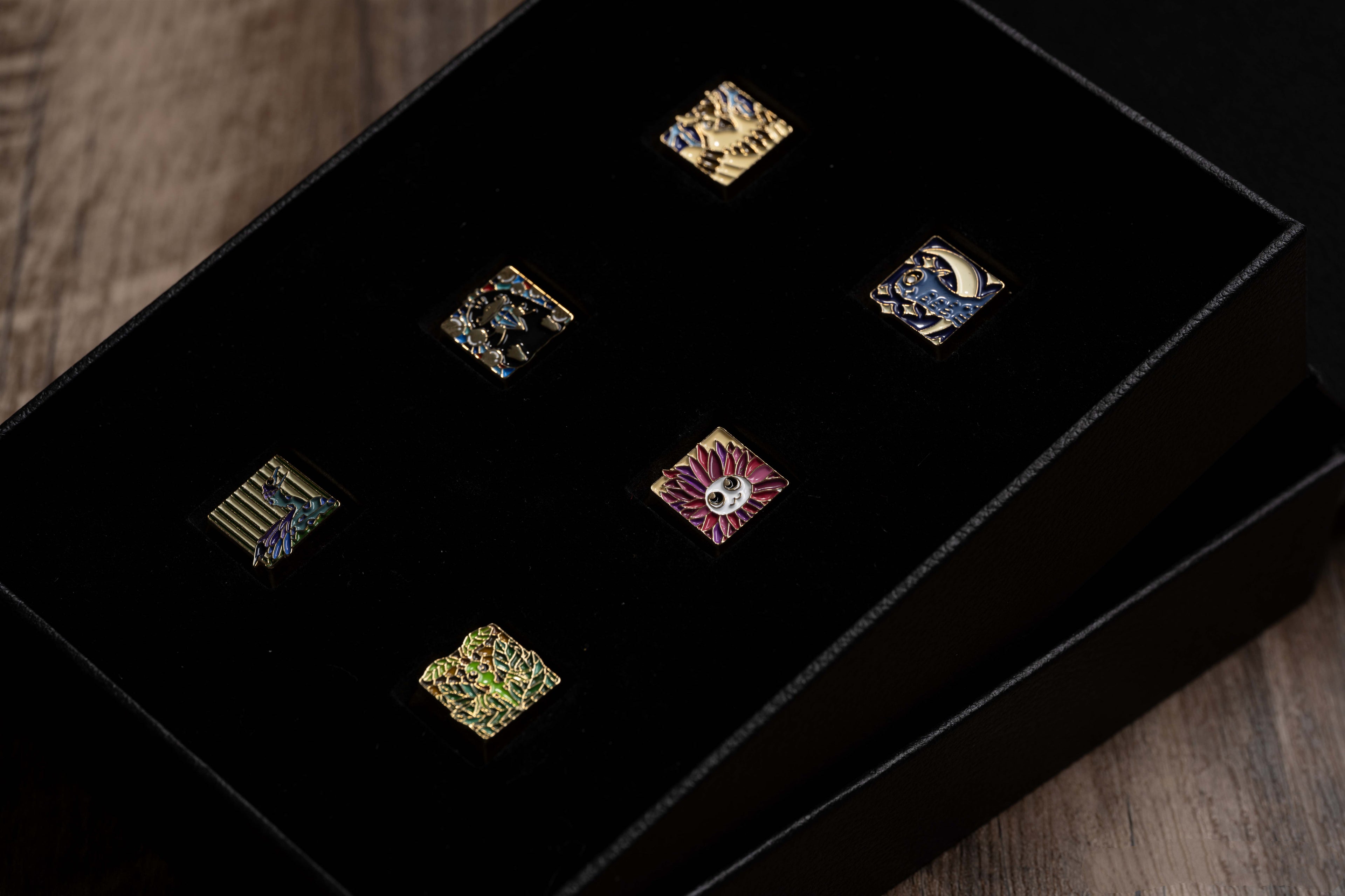 Animali Fantastici e Dove Trovarli, metal+enamel personalized keycaps, mechanical keyboard decorative keycaps (set).